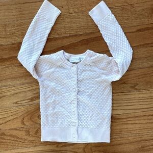 Lord & Taylor kids pale pink buttonup cardigan size m(5)